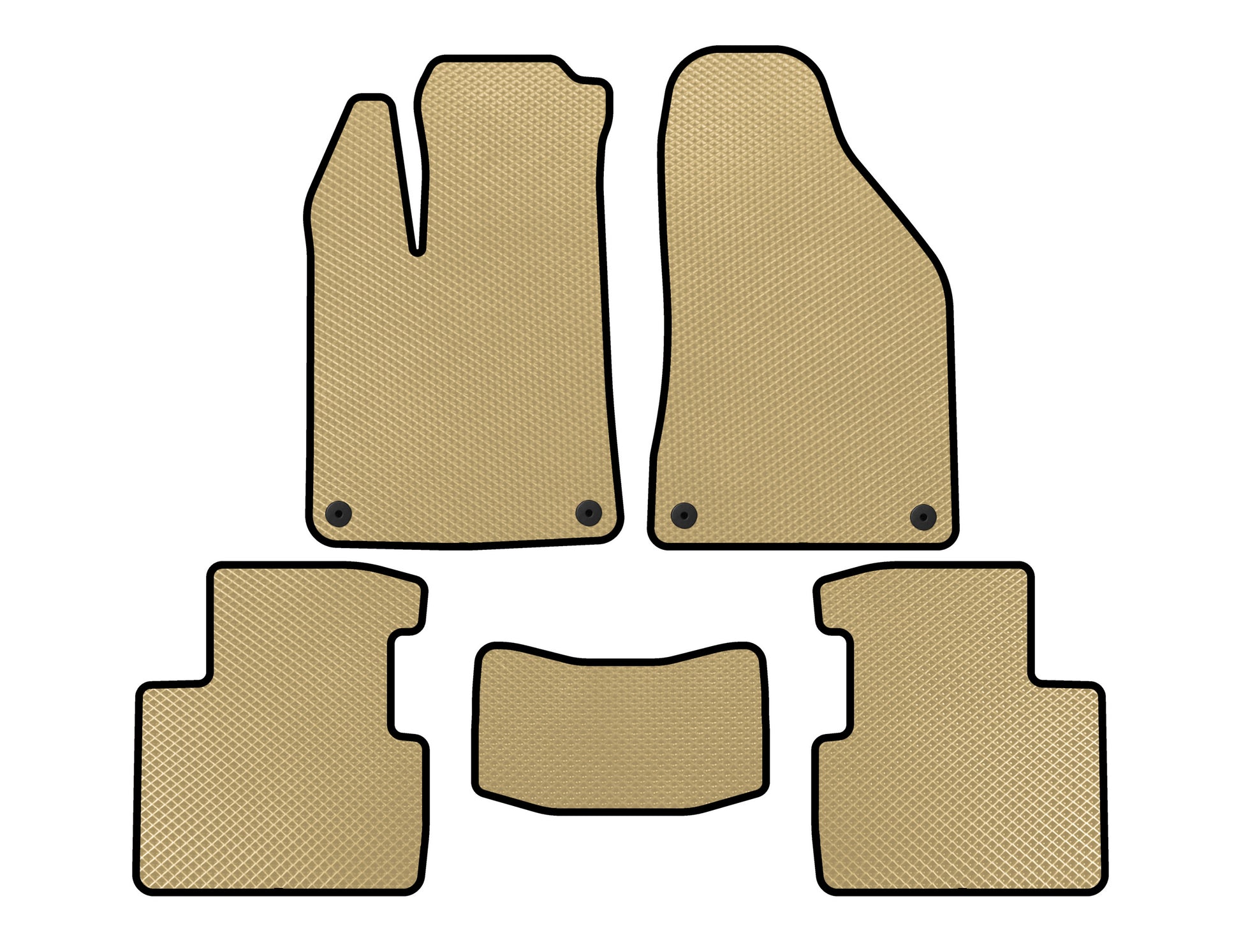 EVA Floor Mats (SD, Beige) for Chrysler 200 II 2014-2017 - image 1