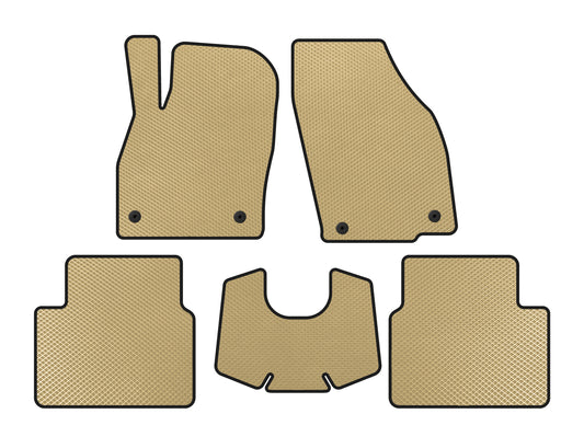 EVA Floor Mats (Automatic, Beige) for Skoda Kamiq 2019- - image 1