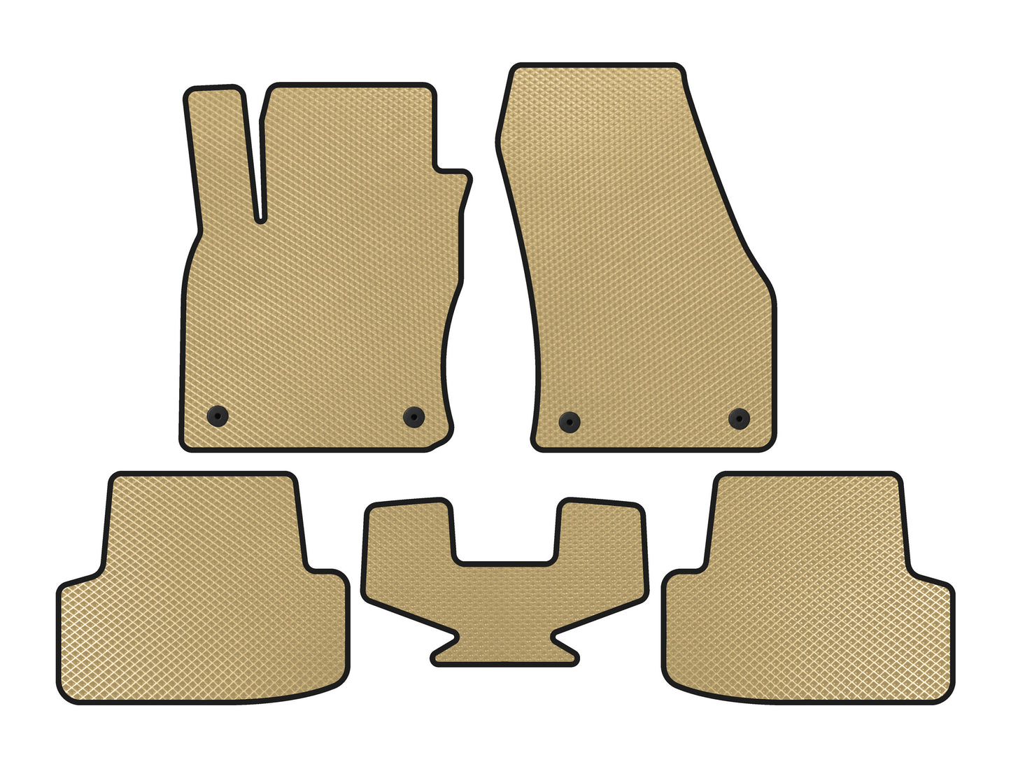 EVA Floor Mats (Beige) for Seat Ateca 2016- - image 1