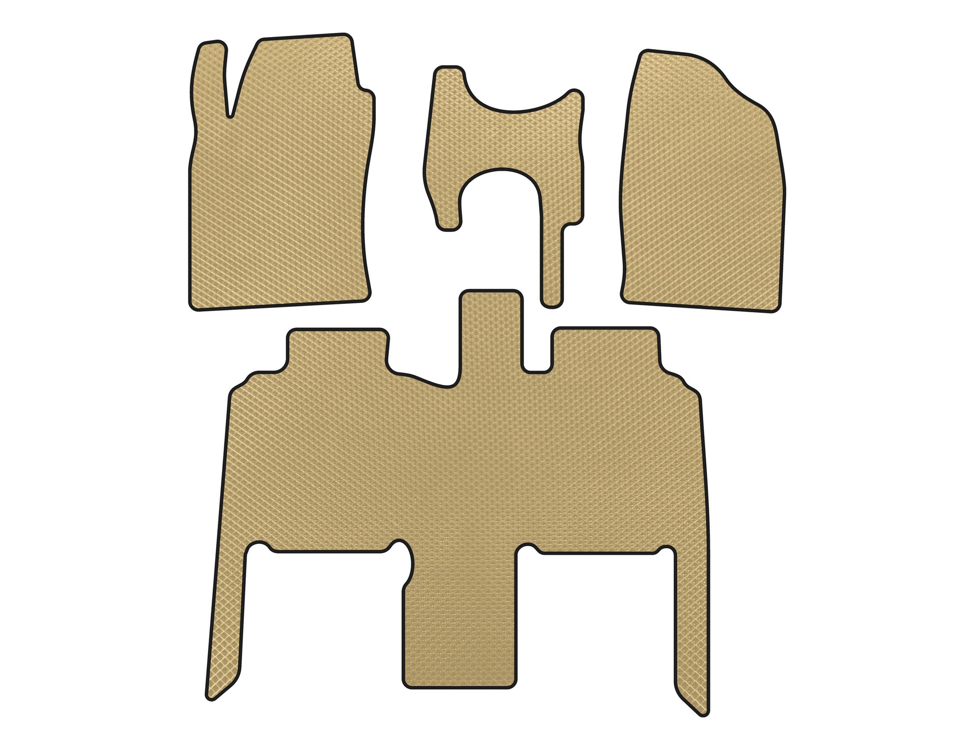 EVA Floor Mats (Beige) for Toyota Previa 2000-2006 - image 1