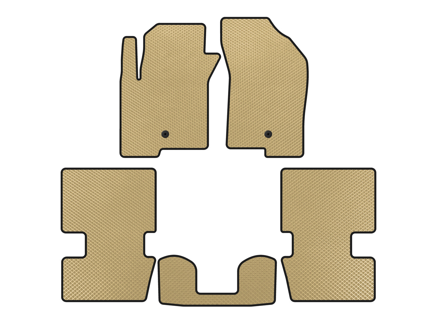 EVA Floor Mats (HB, Beige) for Dodge Caliber 2006-2011 - image 1
