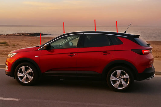 Upper Window Trim Stainless Steel (8 pcs) for Opel Grandland X 2017- - image 1