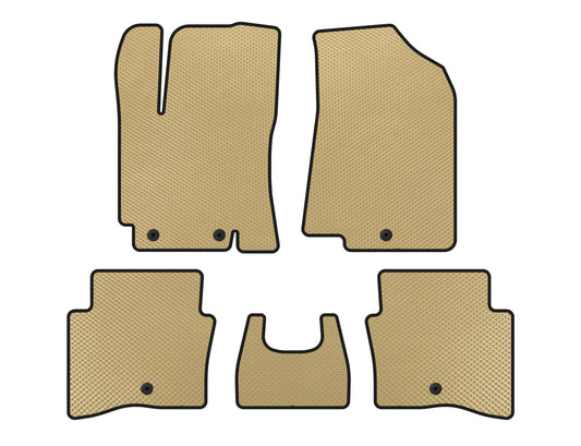 EVA Floor Mats (SD, Beige) for Kia Rio 2012-2017 - image 1