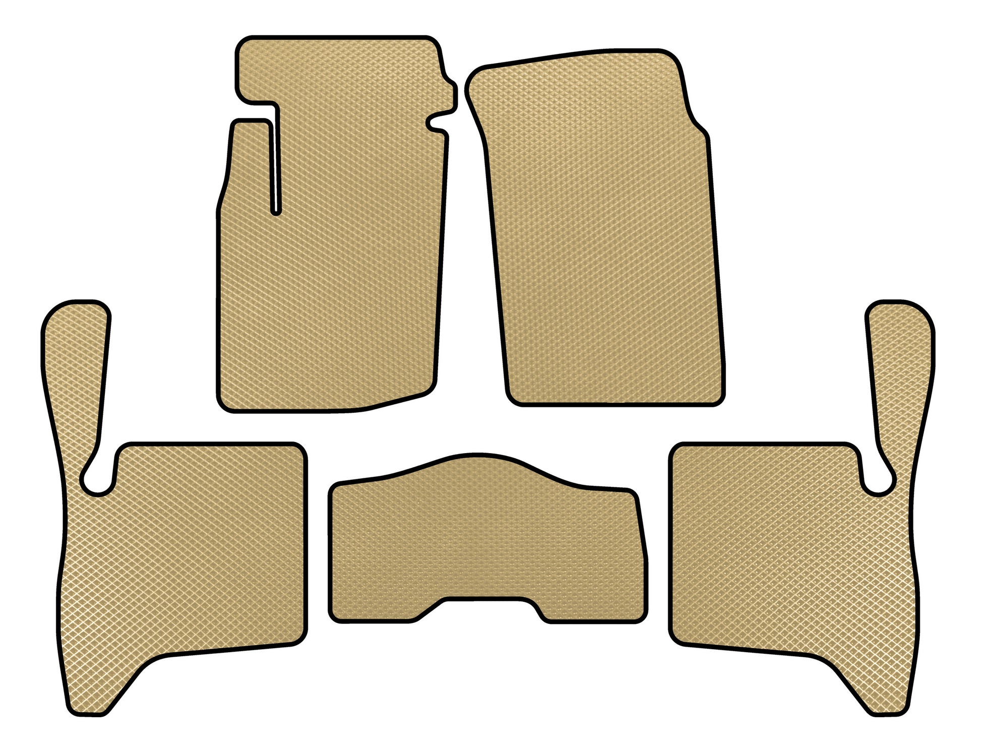 EVA Floor Mats (3-Door, Beige) for Suzuki Vitara 1998-2006 - image 1