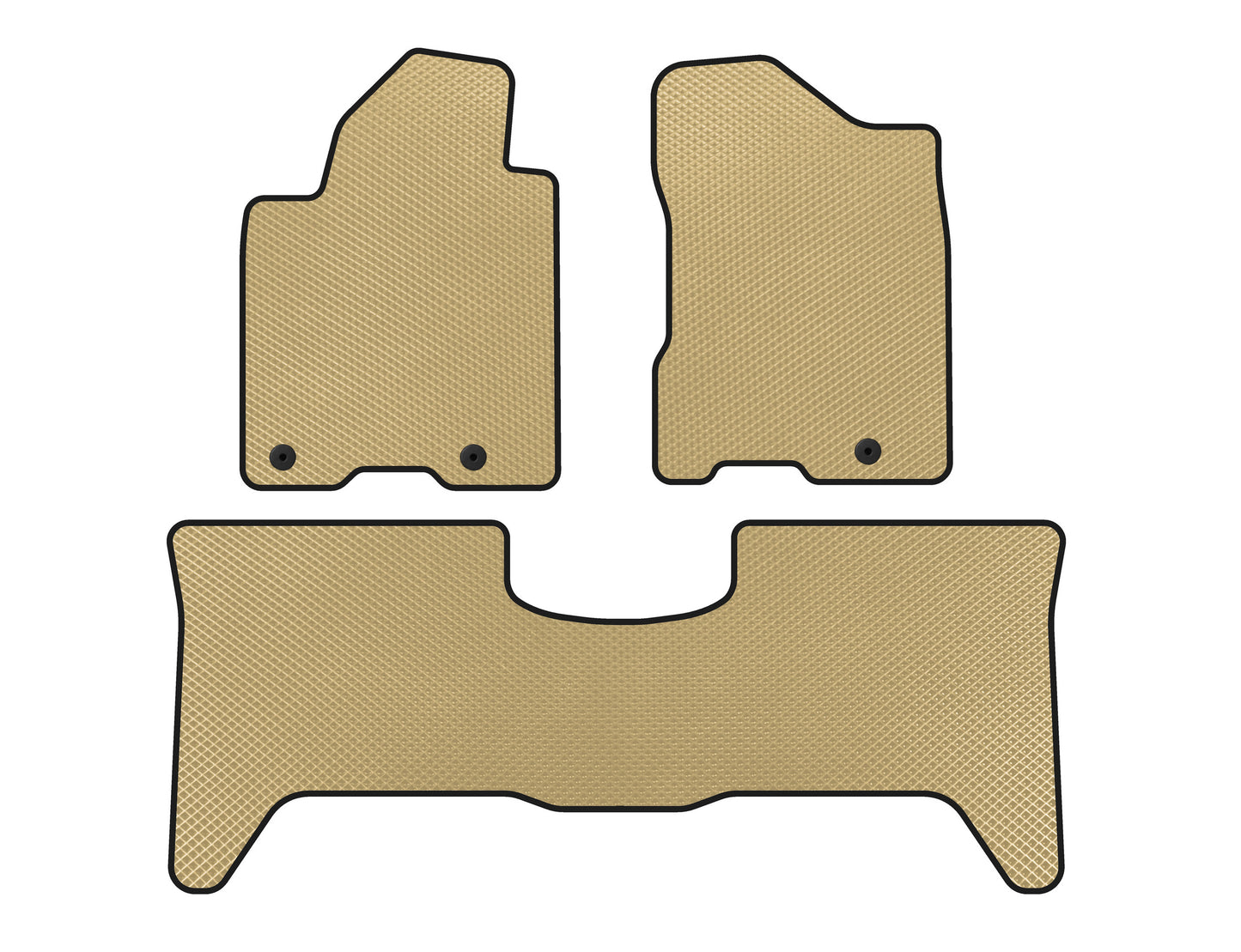 EVA floor mats (2 rows, 2003-2008, Beige) for Nissan Armada 2003-2015 - image 1