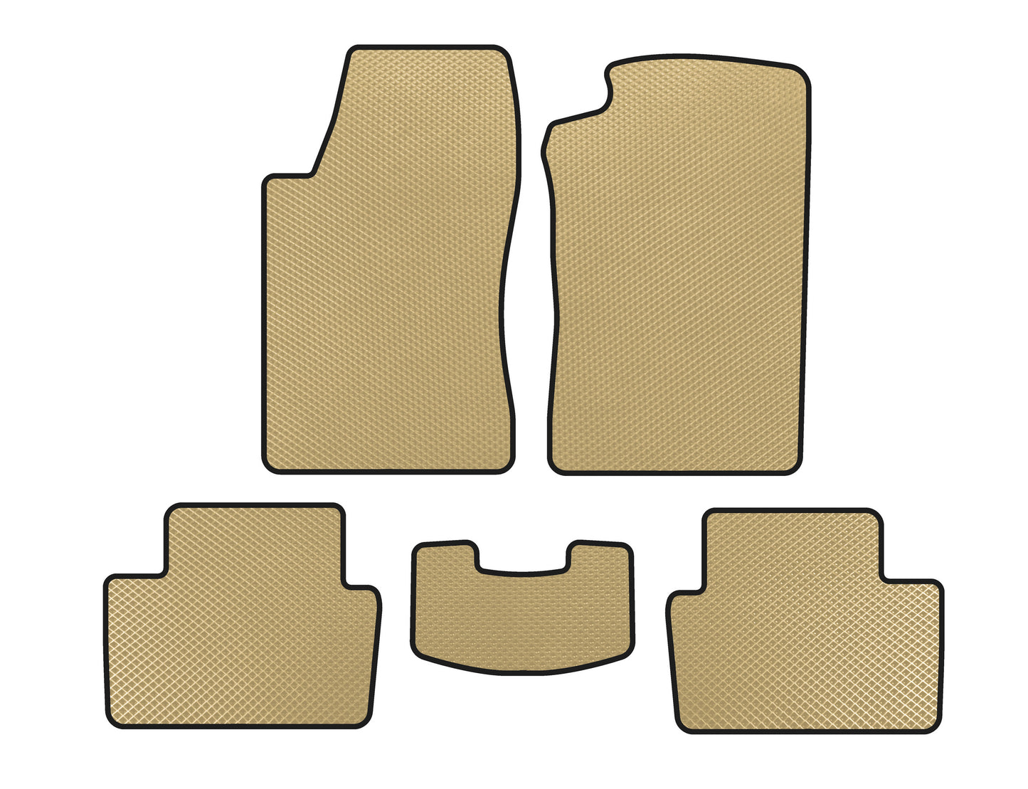 EVA Floor Mats (LB, Beige) for Opel Vectra B 1995-2002 - image 1