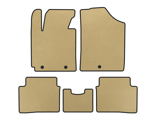 EVA Floor Mats (Beige) for Hyundai Veloster 2011-2017 - image 1
