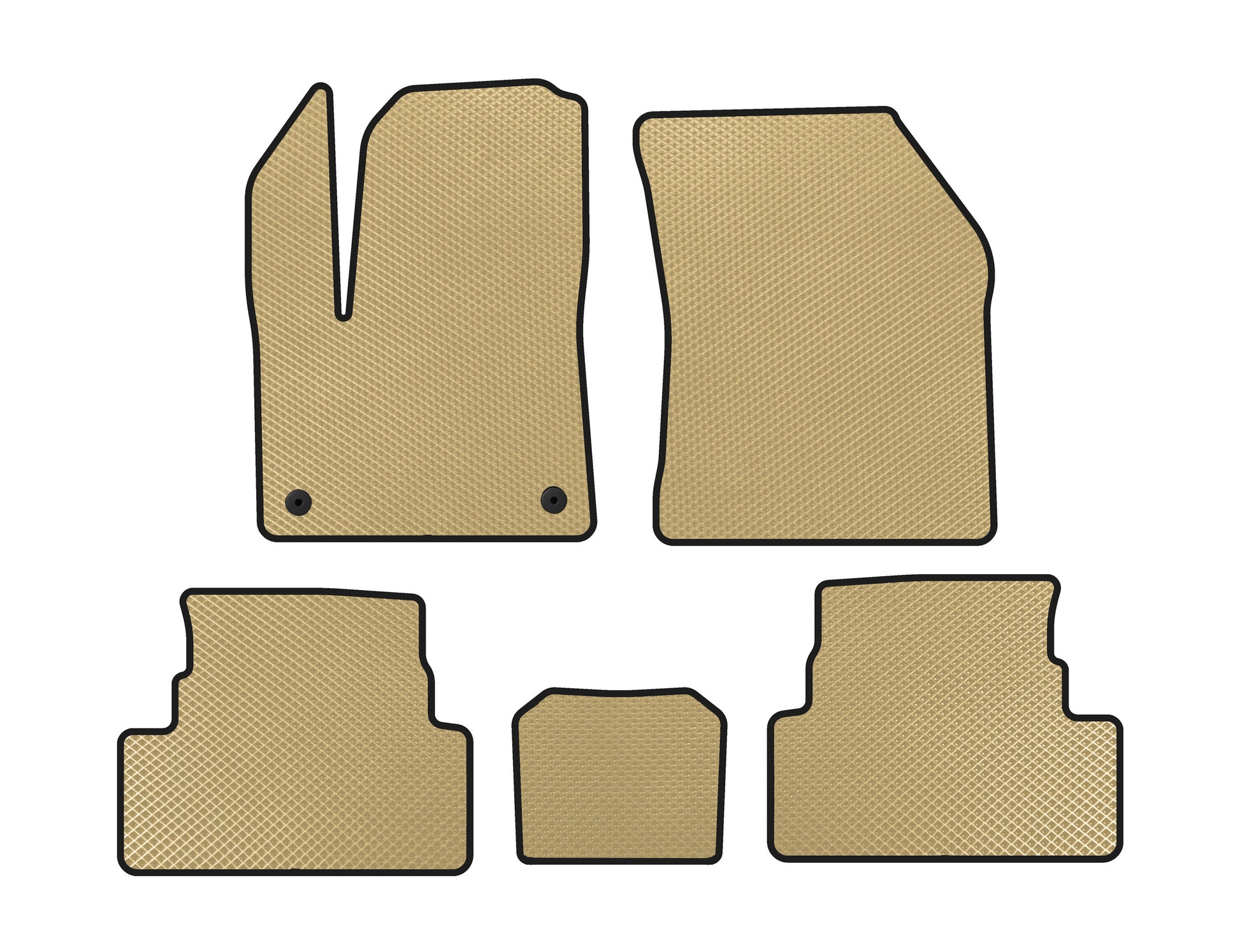 EVA Floor Mats (Beige) for Peugeot 3008 2016-2023 - image 1
