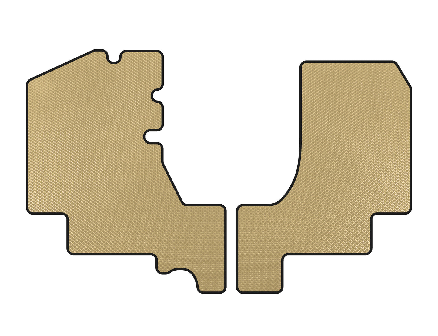 EVA Floor Mats (Beige) for Mercedes T1 (207-410) 1977-1995 - image 1