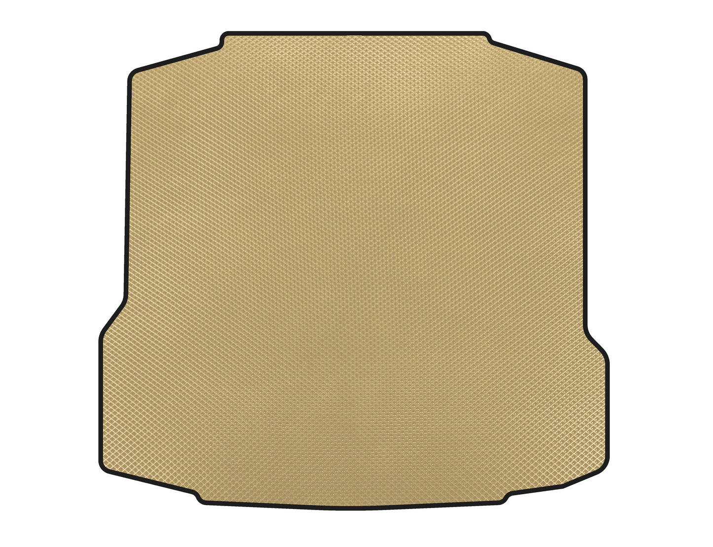 Trunk Mat (Liftback, Beige) for Skoda Rapid 2012-2019 - image 1