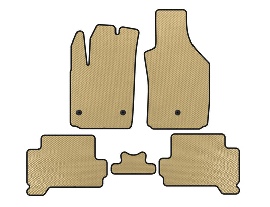 EVA Floor Mats (HB, Electric, Beige) for Fiat 500/500L 2013-2022 - image 1