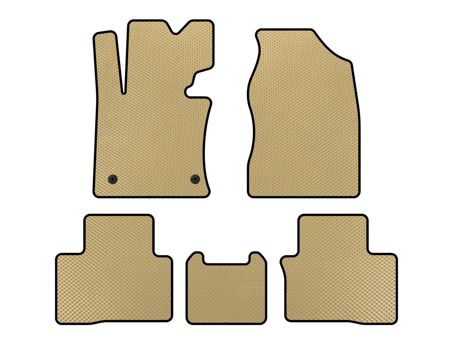 EVA Floor Mats (Beige) for SsangYong Tivoli 2015- - image 1