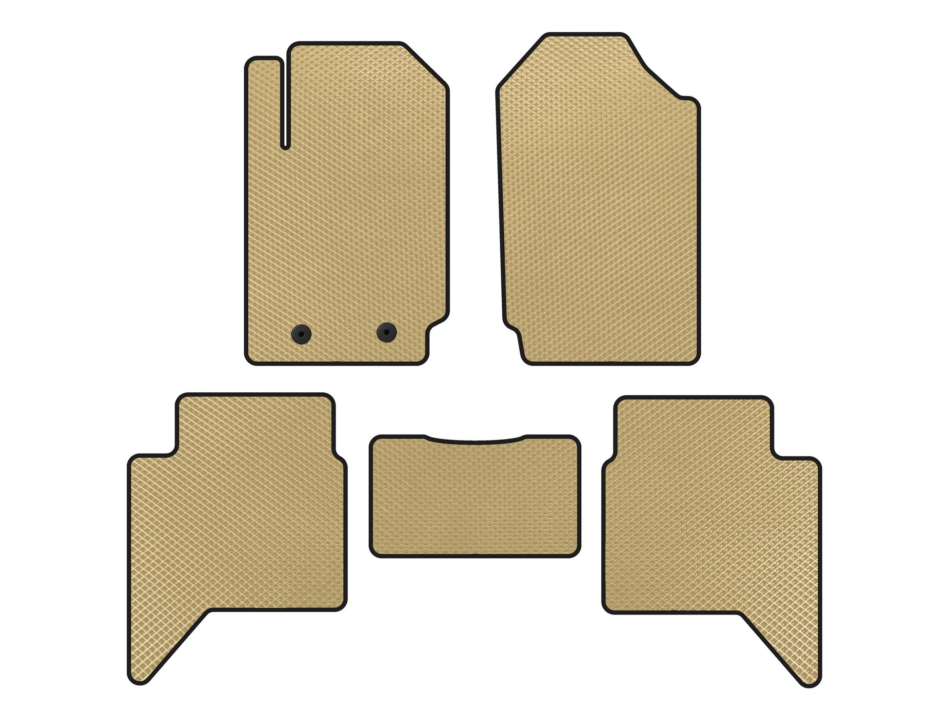 EVA Floor Mats (Beige) for Ford Ranger 2011-2022 - image 1