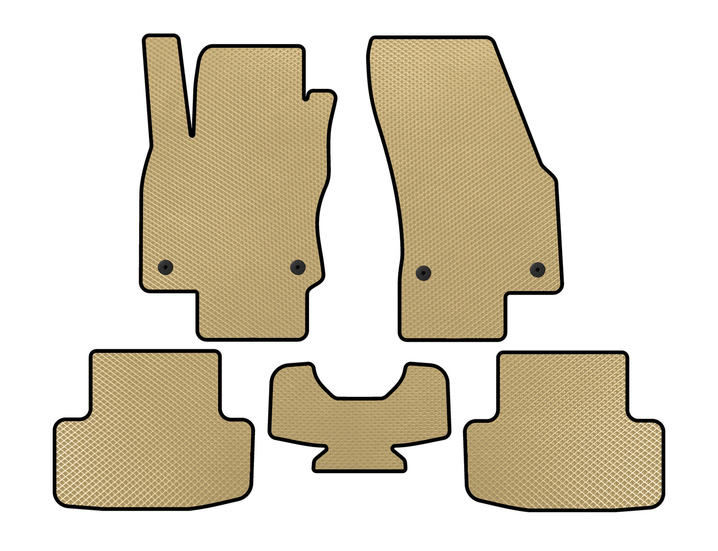 EVA Floor Mats (Beige) for Skoda Karoq 2018- - image 1