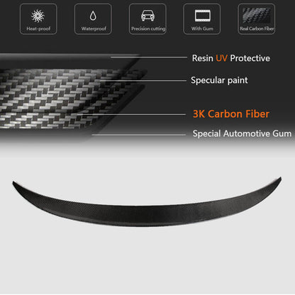 Rear Trunk Spoiler Carbon Fiber V1 for BMW X6 E-71 2008-2014 - image 11