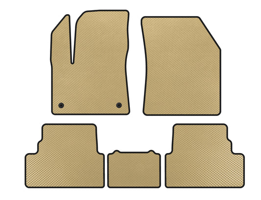 EVA Floor Mats (2017-2021, Beige) for Opel Grandland X 2017- - image 1