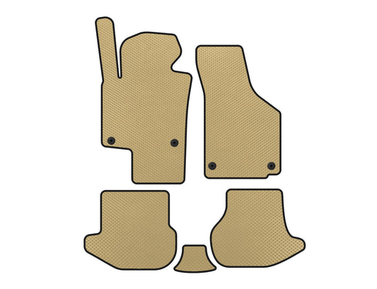 EVA Floor Mats (Beige) for Volkswagen EOS 2006-2011 - image 1