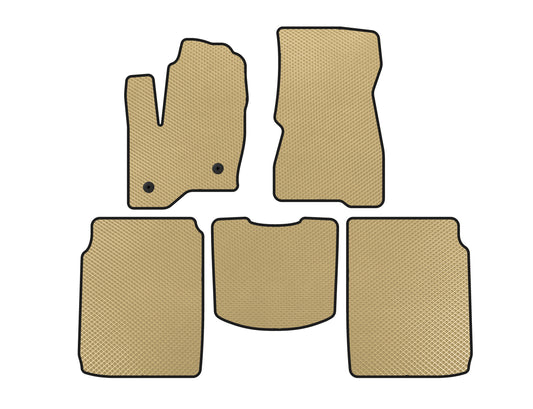EVA Floor Mats (2 Rows, 2013-2019, Beige) for Ford Flex 2009-2019 - image 1