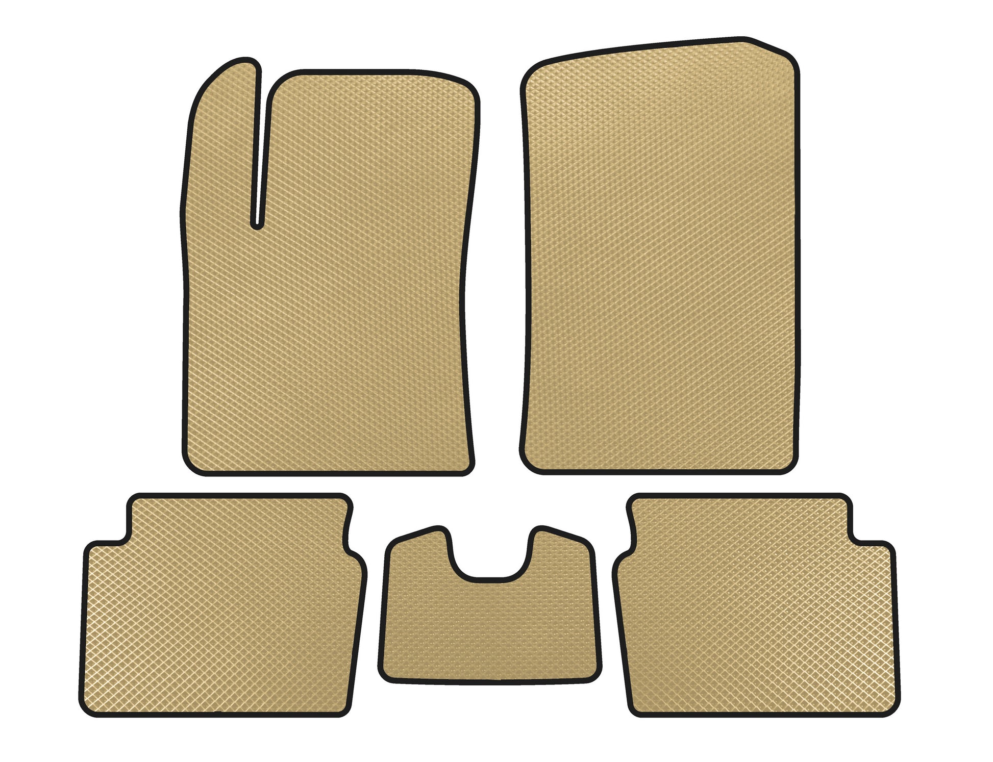 EVA mats (HB, Beige) for Hyundai I-10 2008-2013 - image 1