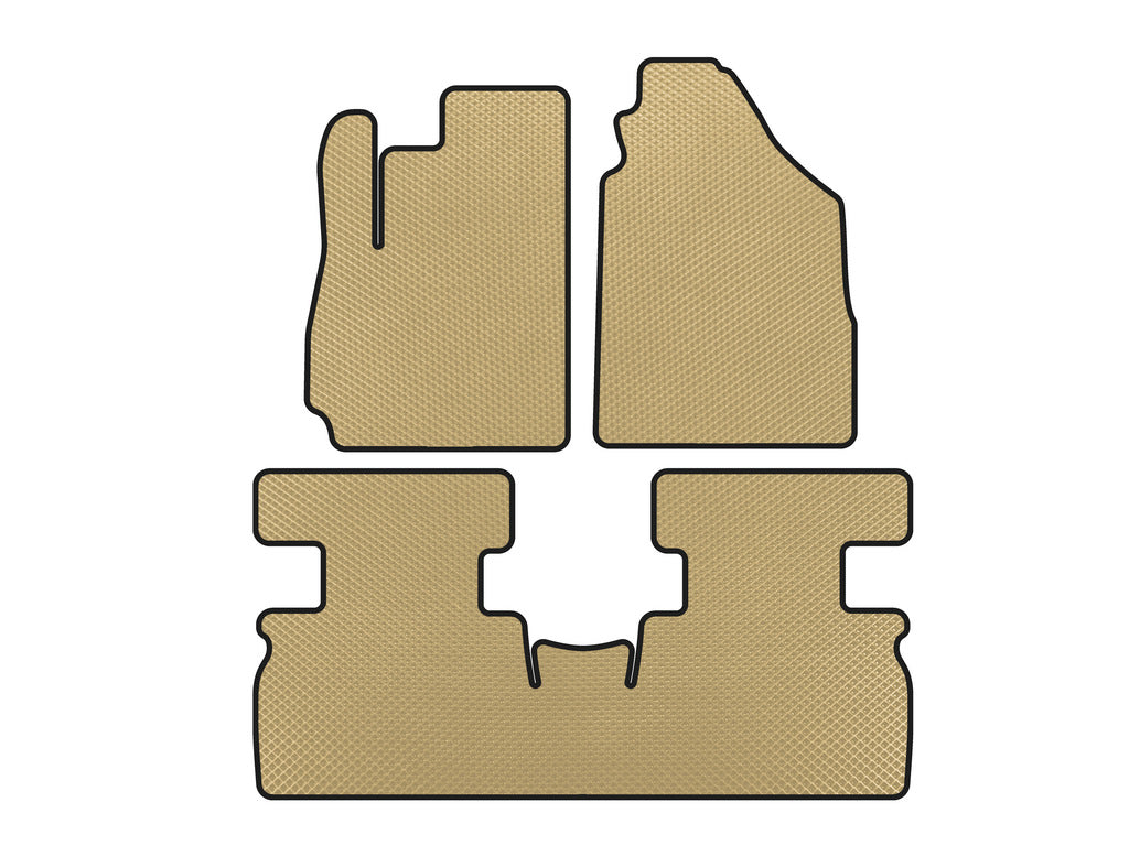 EVA Floor Mats (2 Rows, Beige) for Jetour X70 2018- - image 1