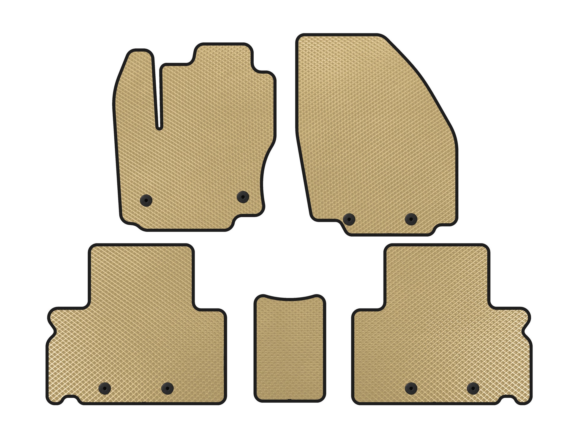 EVA Floor Mats (Beige) for Ford S-Max 2007-2014 - image 1
