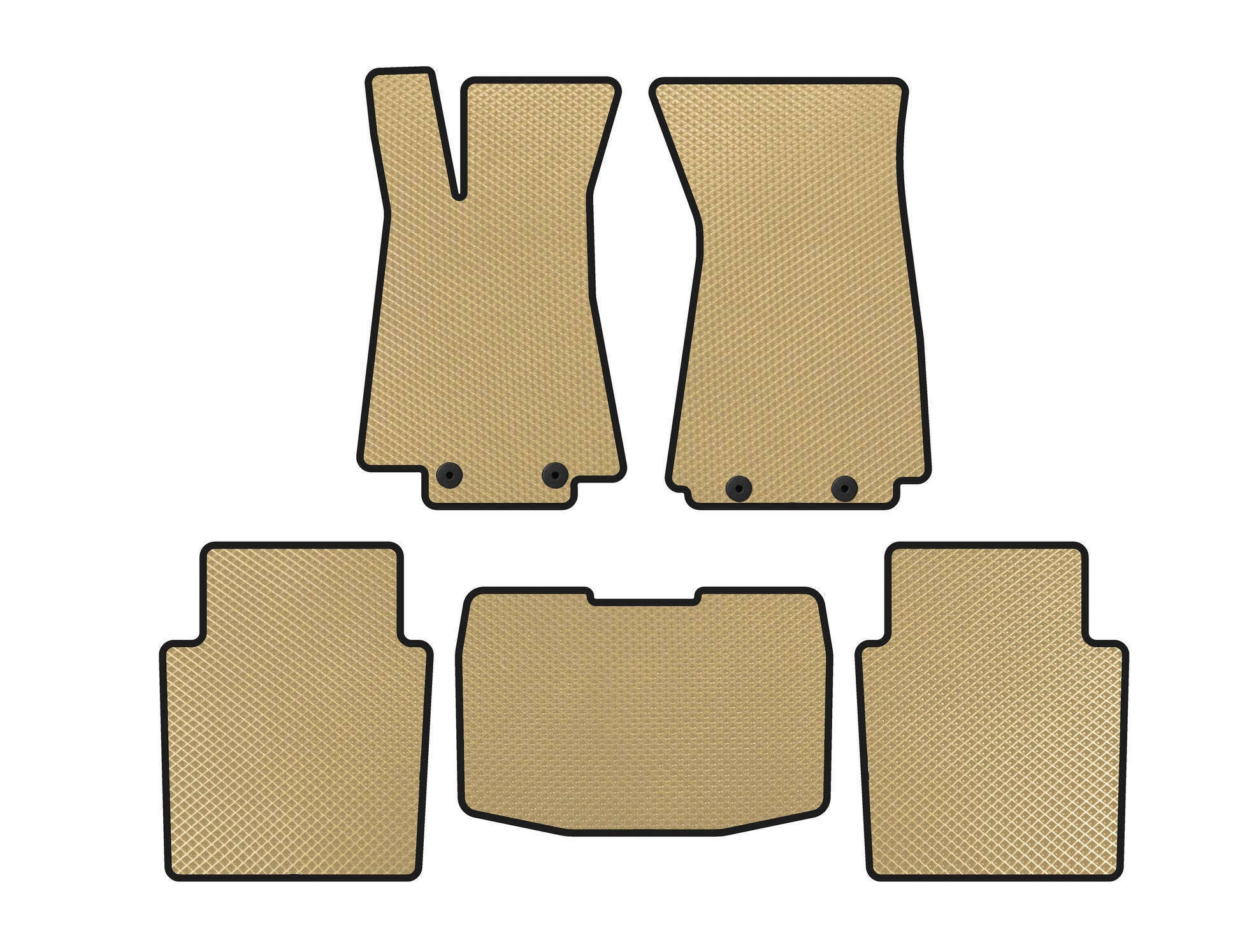 EVA Floor Mats (SD, Beige) for Jaguar XJ 2003-2009 - image 1