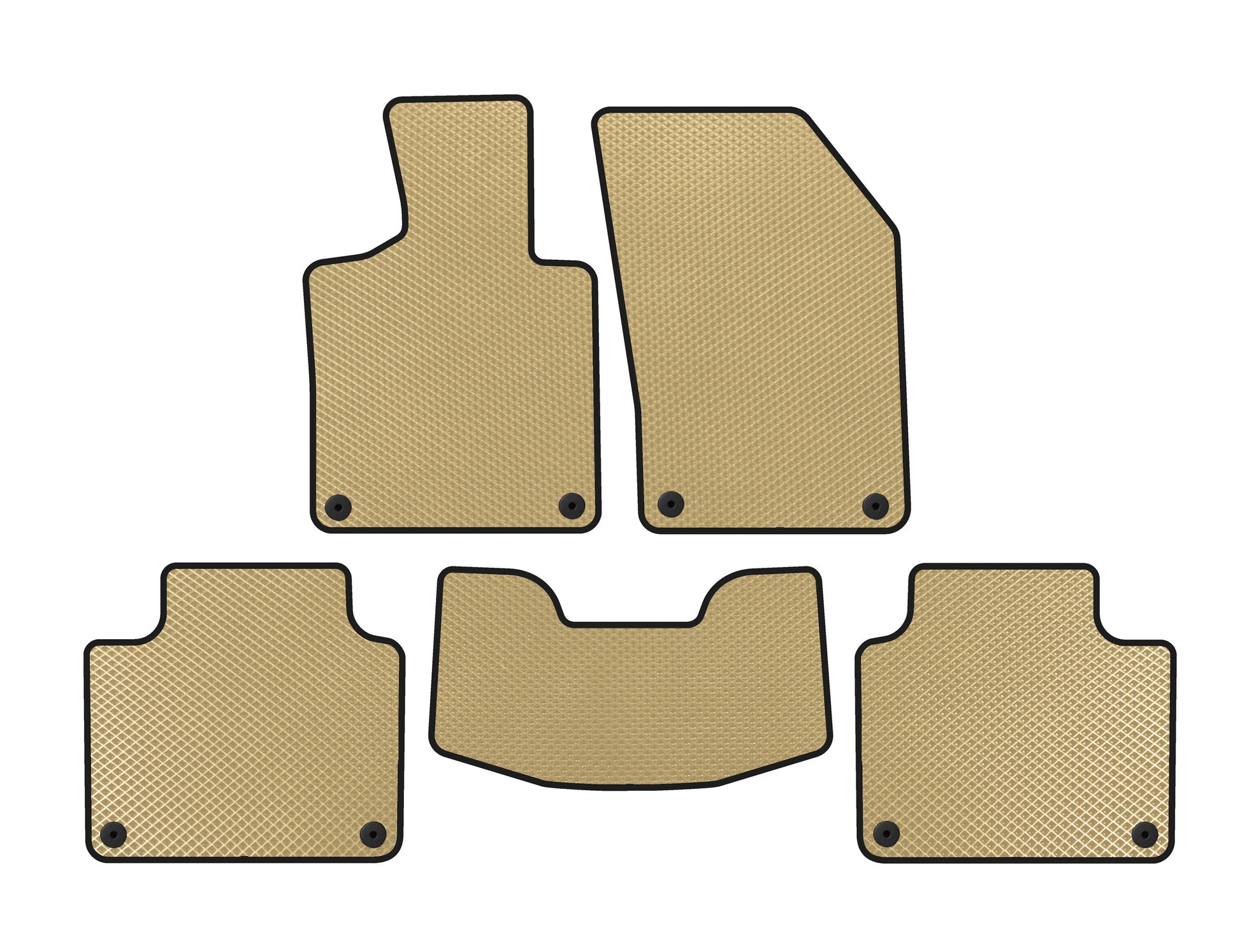 EVA Floor Mats (SW, Beige) for Volvo V90 1997-1998 - image 1