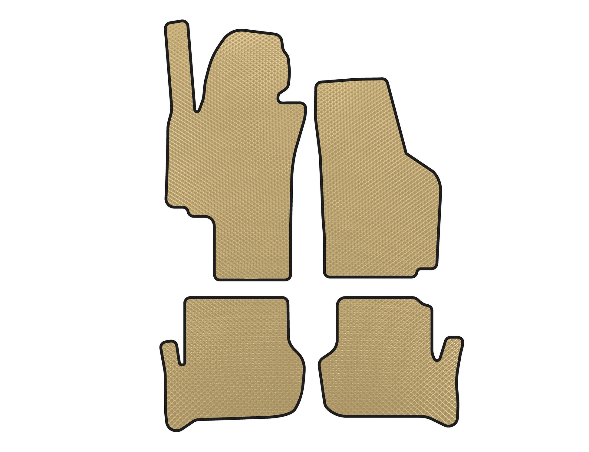 EVA Floor Mats (Beige) for Seat Toledo 2005-2012 - image 1