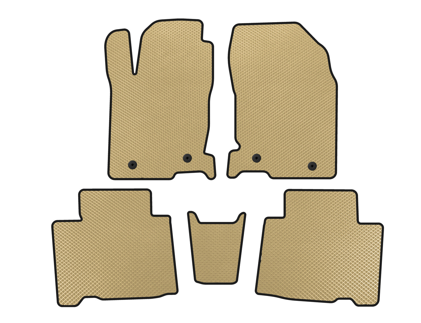 EVA Floor Mats (Beige) for Lexus NX 2014-2021 - image 1