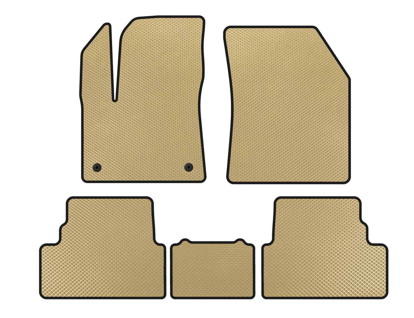 EVA Floor Mats (2017-2021, Beige) for Opel Grandland X 2017- - image 1