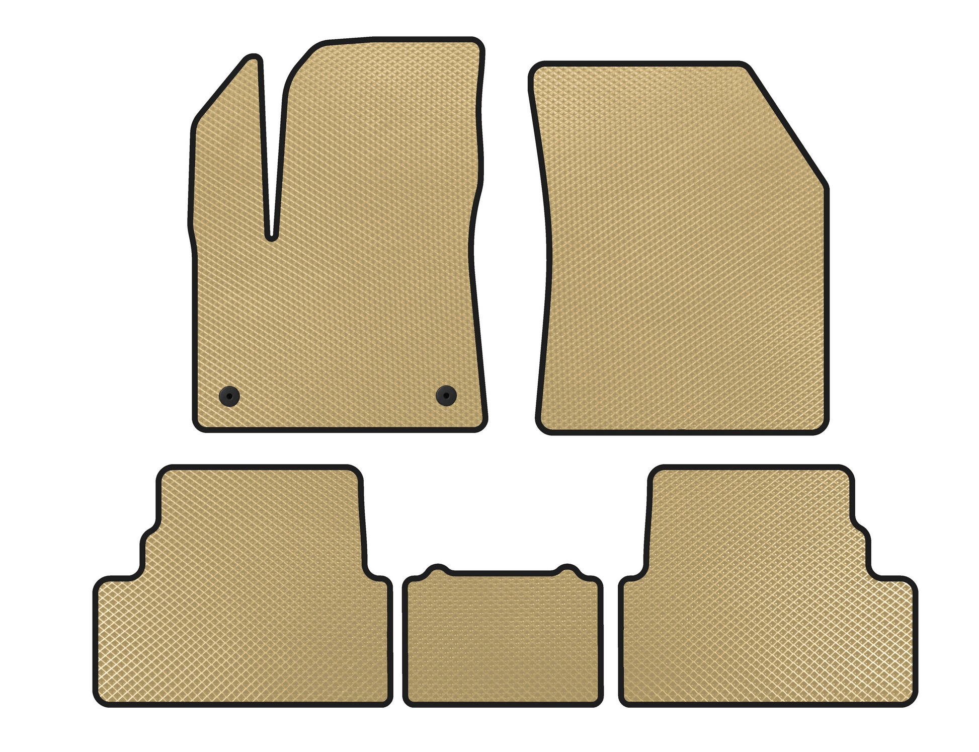 EVA Floor Mats (2017-2021, Beige) for Opel Grandland X 2017- - image 1