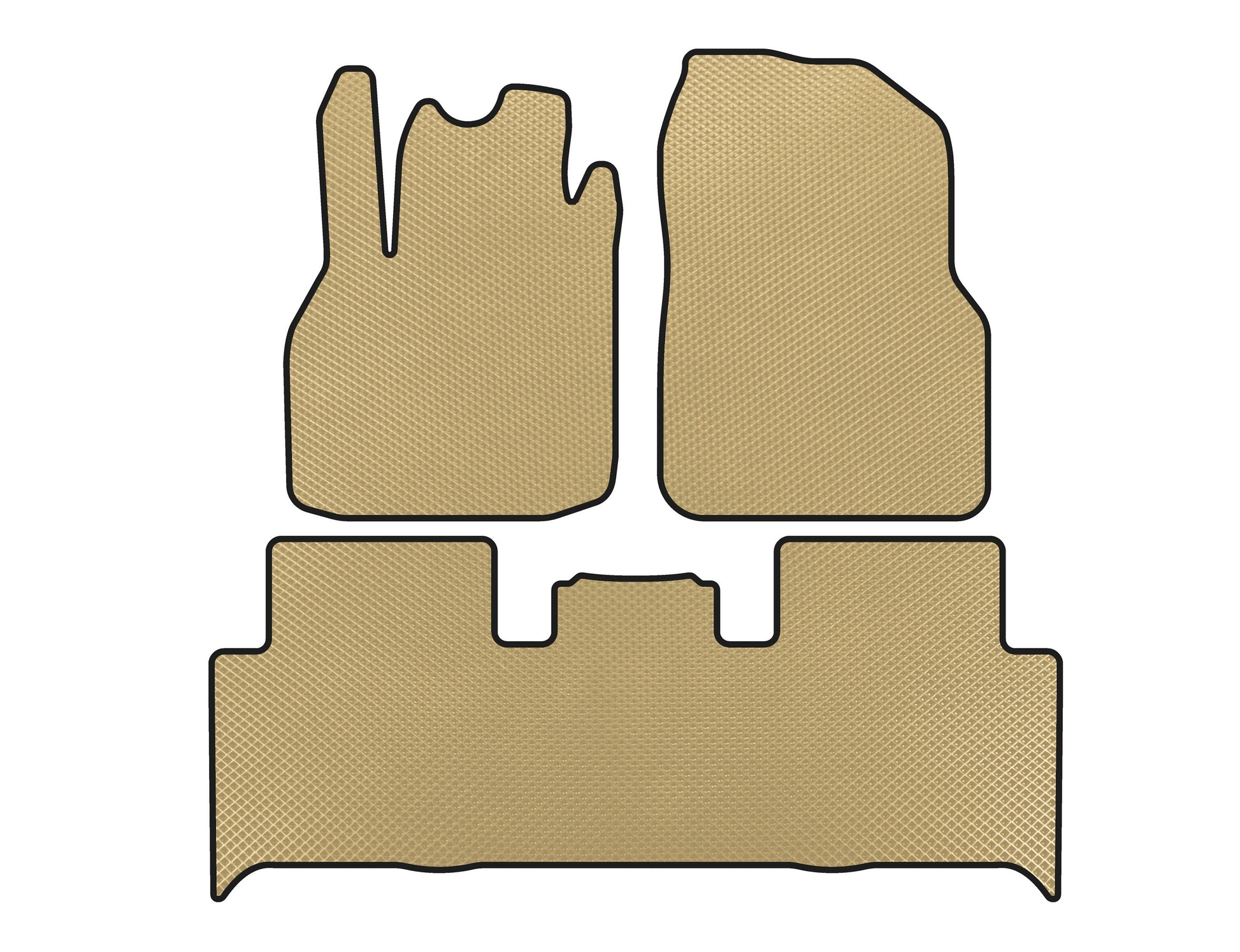 EVA Floor Mats (2 Rows, Beige) for Renault Scenic/Grand 2003-2009 - image 1