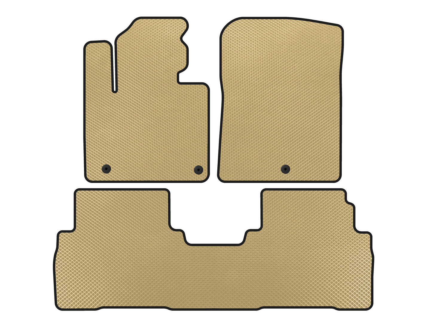 EVA Floor Mats (7-Seater, Beige) for Kia Sorento III UM 2014-2020 - image 1