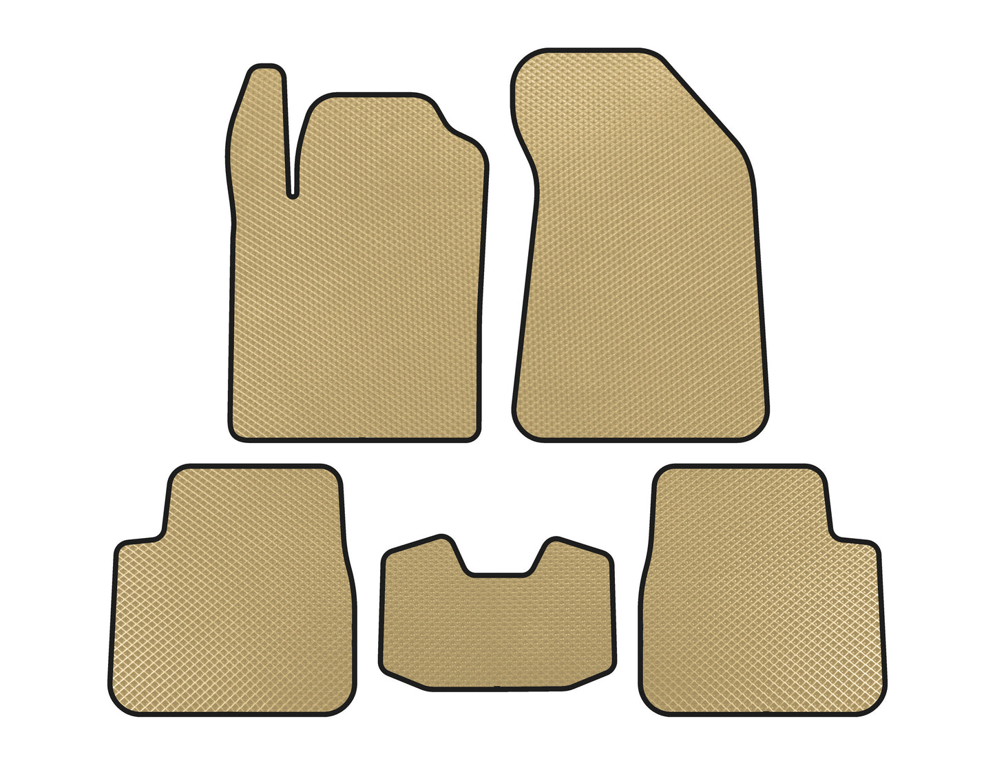 EVA Floor Mats (Beige) for Lancia Delta 2008-2014 - image 1