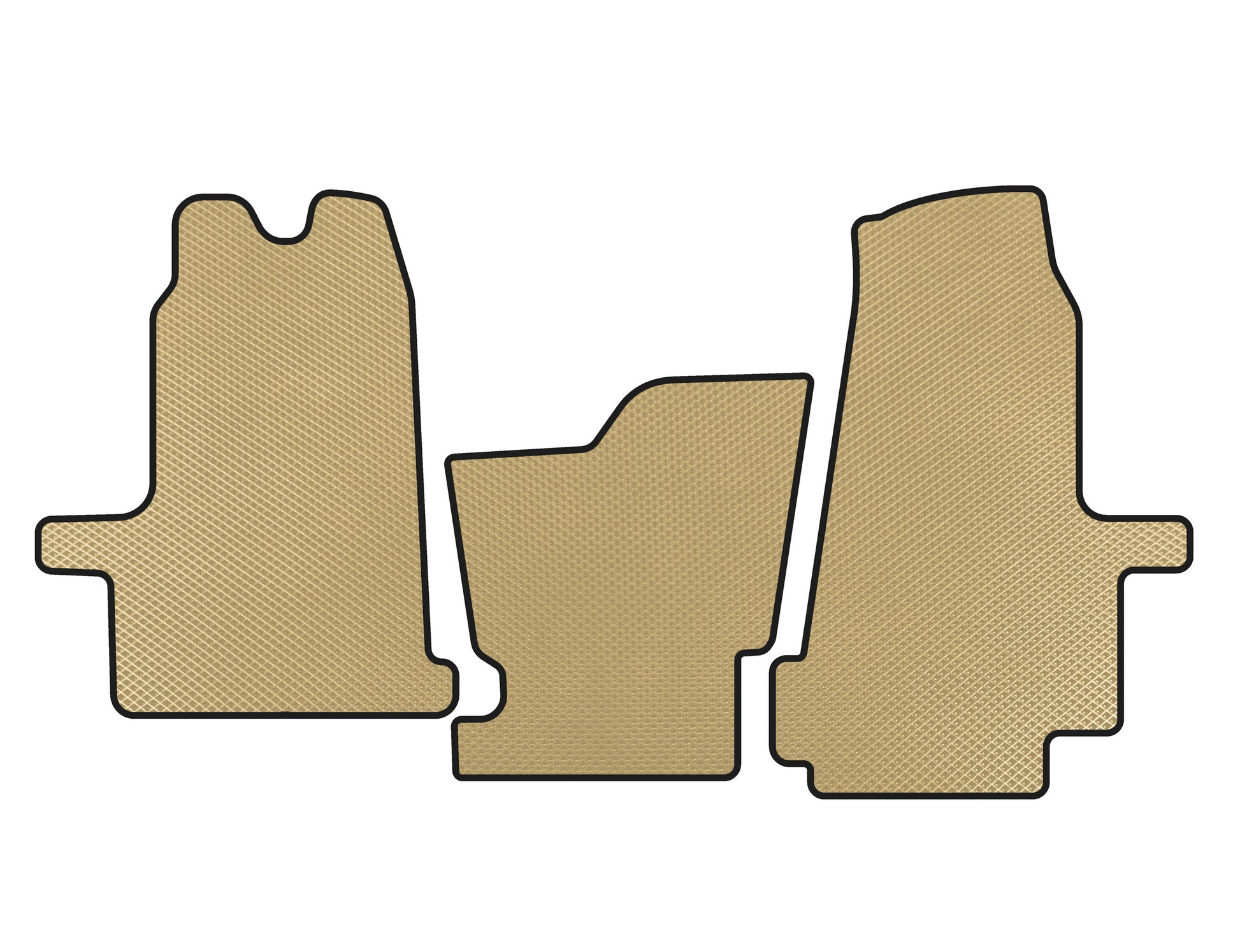 EVA Floor Mats (2000-2006, Automatic, Beige) for Ford Transit 2000-2014 - image 1
