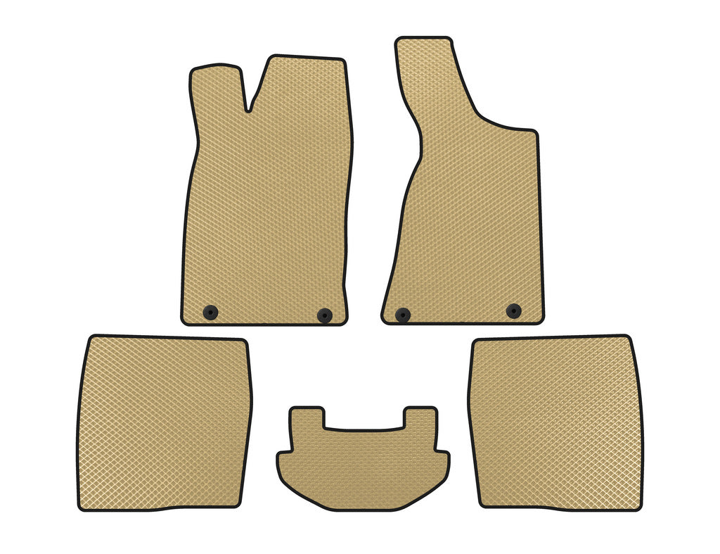 EVA Floor Mats (1987-1991, Sedan, Beige) for Audi 80/90 1987-1996 - image 1