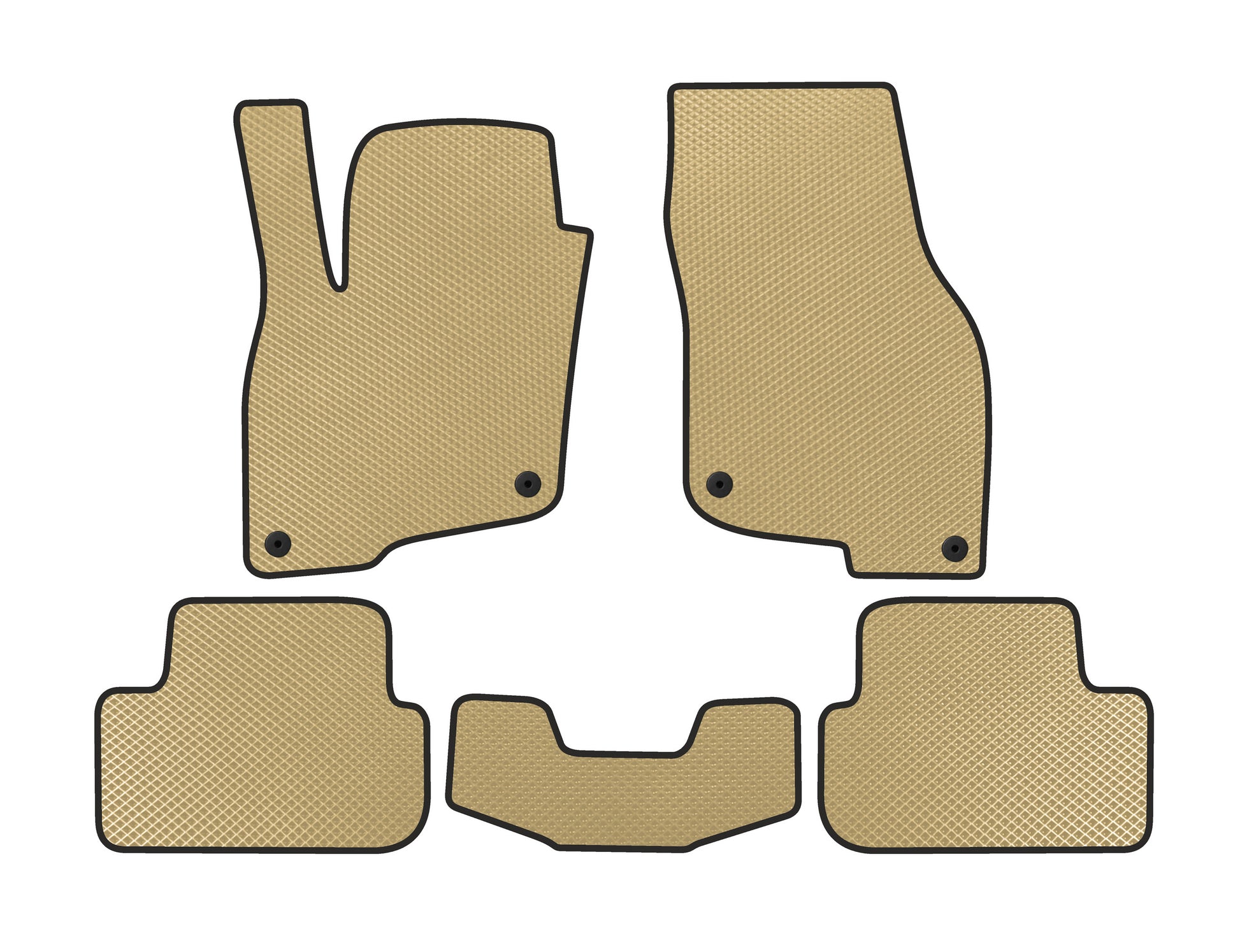 EVA Floor Mats (For e-tron 2019-, China, Beige) for Audi Q2 2016- - image 1