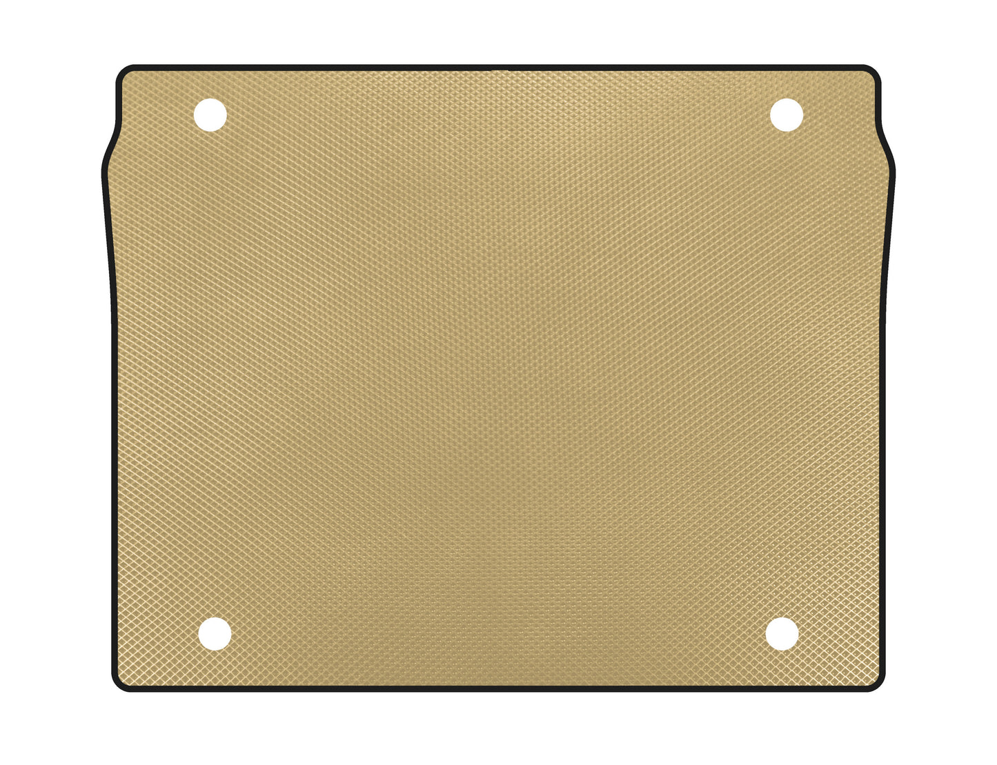 Trunk Mat (5-Seater/Short Wheelbase, Beige) for Fiat Doblo II 2010-2022 - image 1