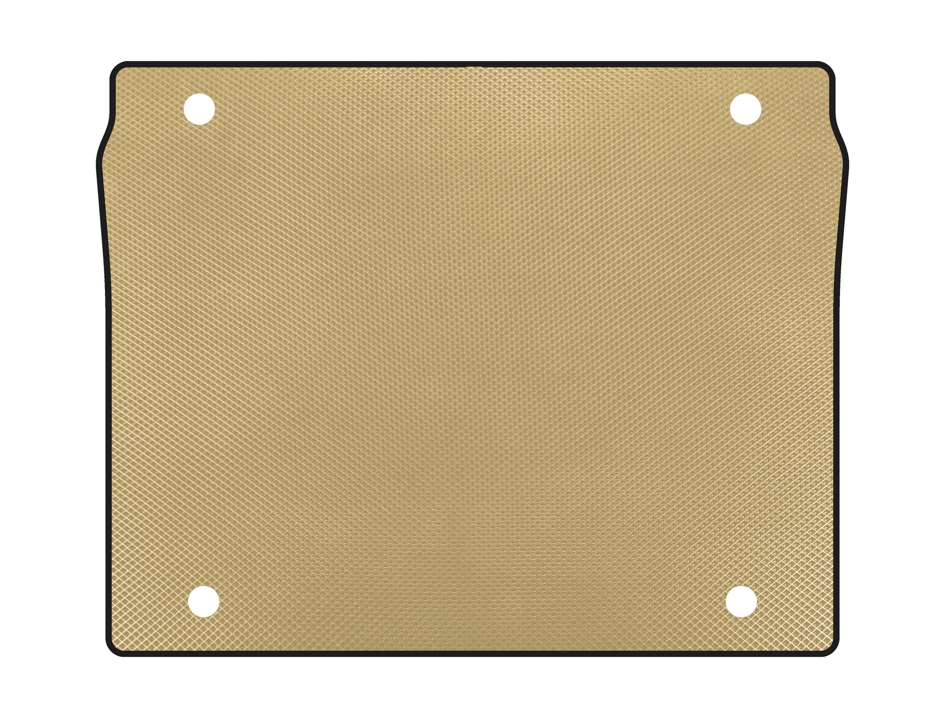 Trunk Mat (5-Seater/Short Wheelbase, Beige) for Fiat Doblo II 2010-2022 - image 1