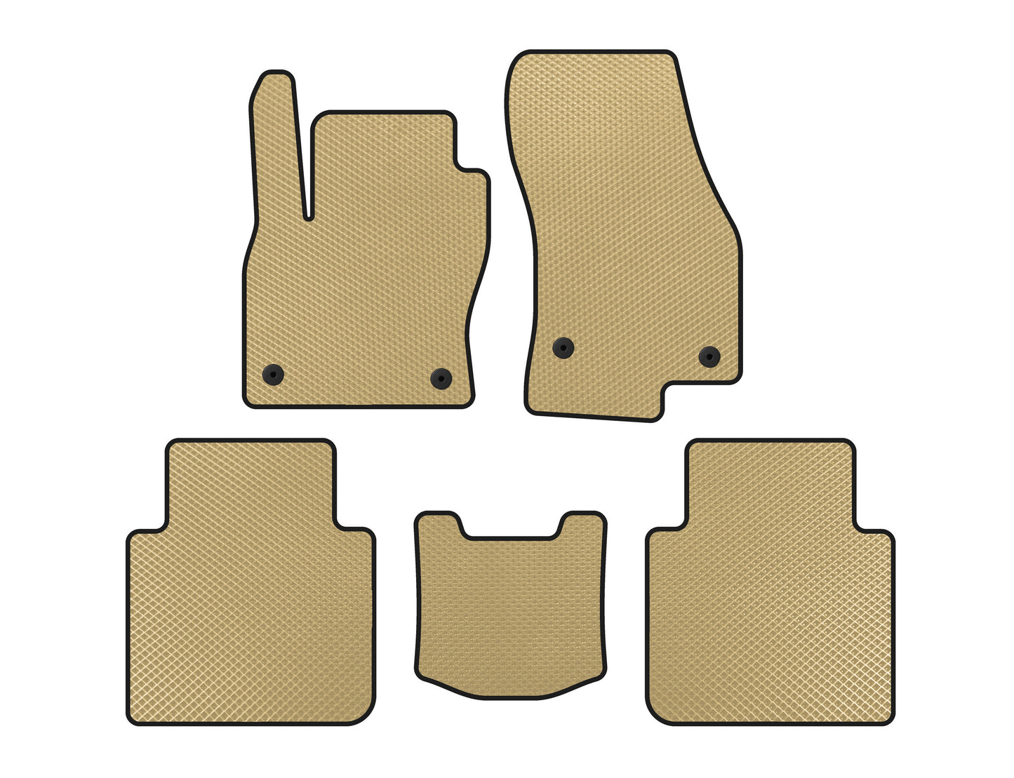 EVA Floor Mats (Beige) for Seat Tarraco 2018- - image 1