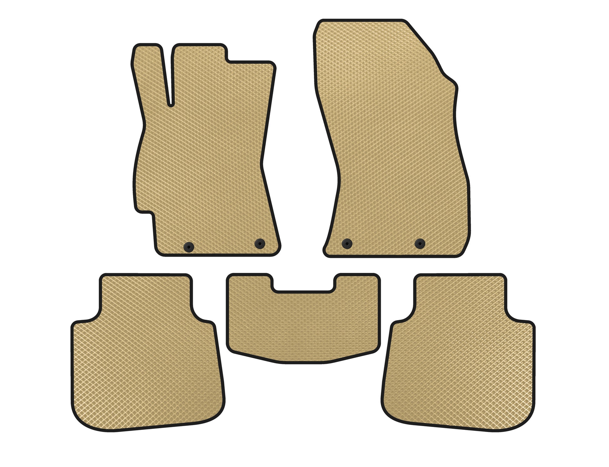 EVA Floor Mats (SD, Legacy BN, Beige) for Subaru Legacy 2014-2019 - image 1
