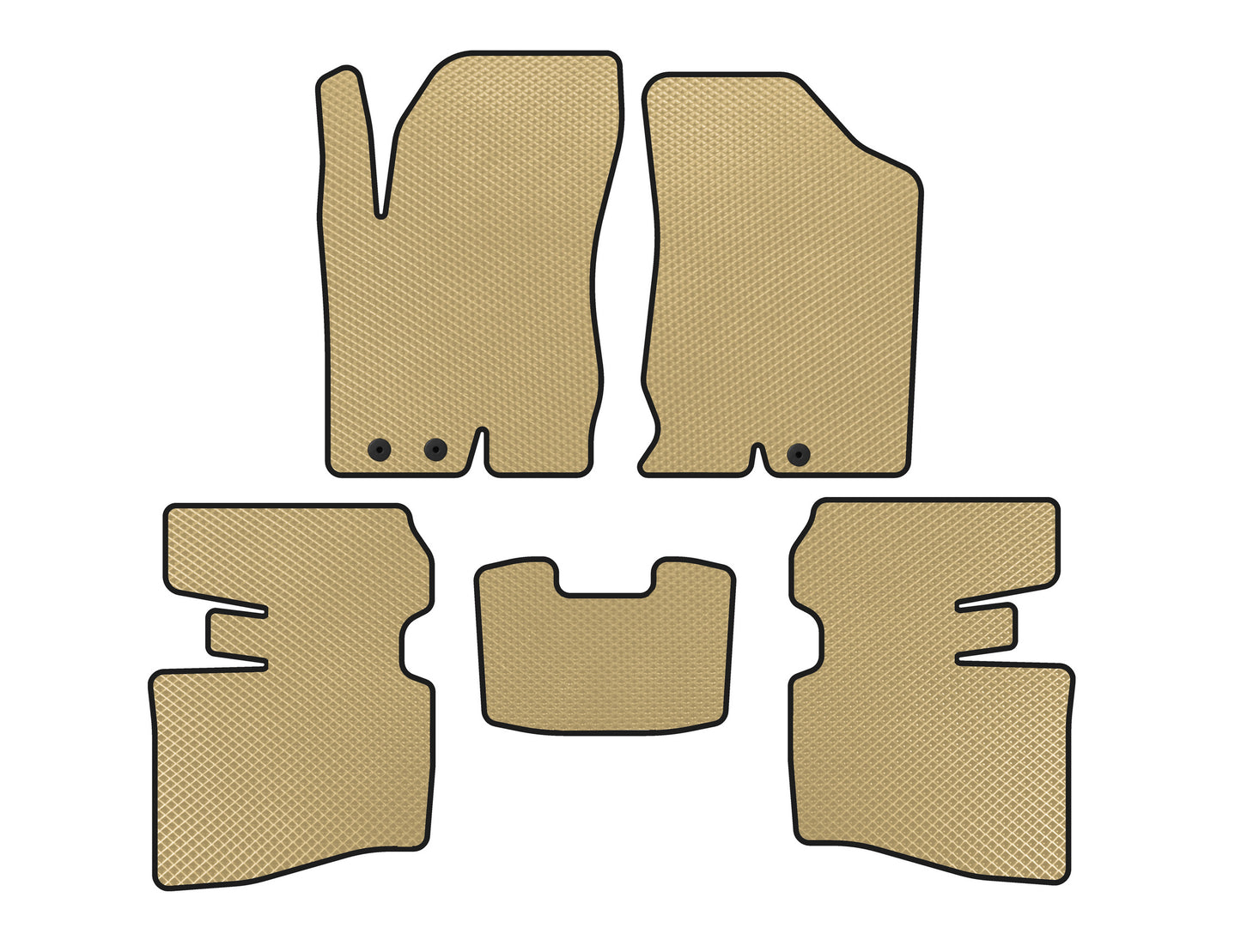 EVA Floor Mats (SD, Beige) for Honda Accord V 1997-2002 - image 1