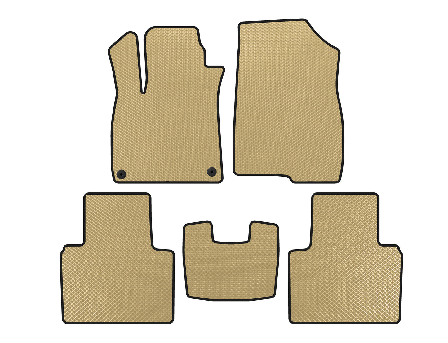 EVA Floor Mats (SD, Beige) for Honda Accord X 2017-2022 - image 1