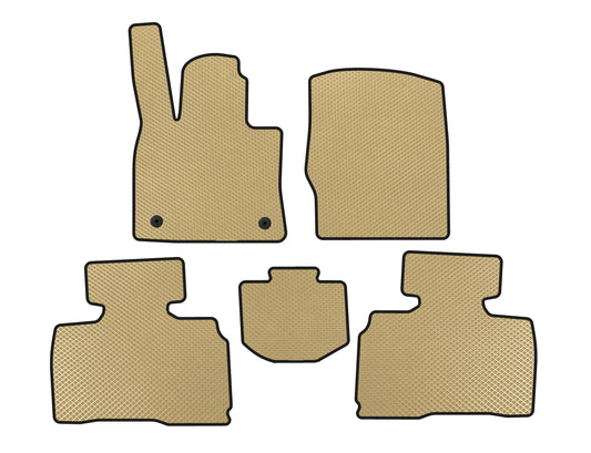 EVA Floor Mats (2 Rows, 7-Seater, Beige) for Ford Explorer 2019- - image 1