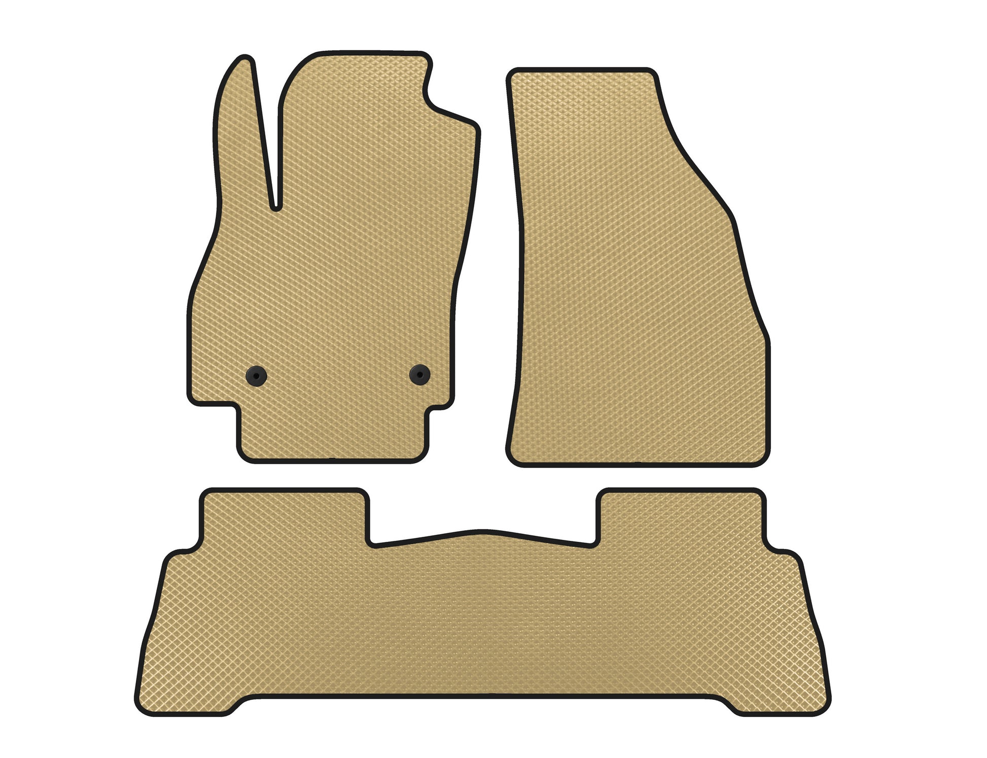 EVA Floor Mats (For Fiorino, Beige) for Fiat Fiorino/Qubo 2008-2024 - image 1