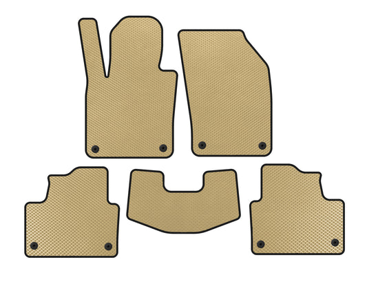 EVA Floor Mats (Beige) for Volvo S60 2019- - image 1