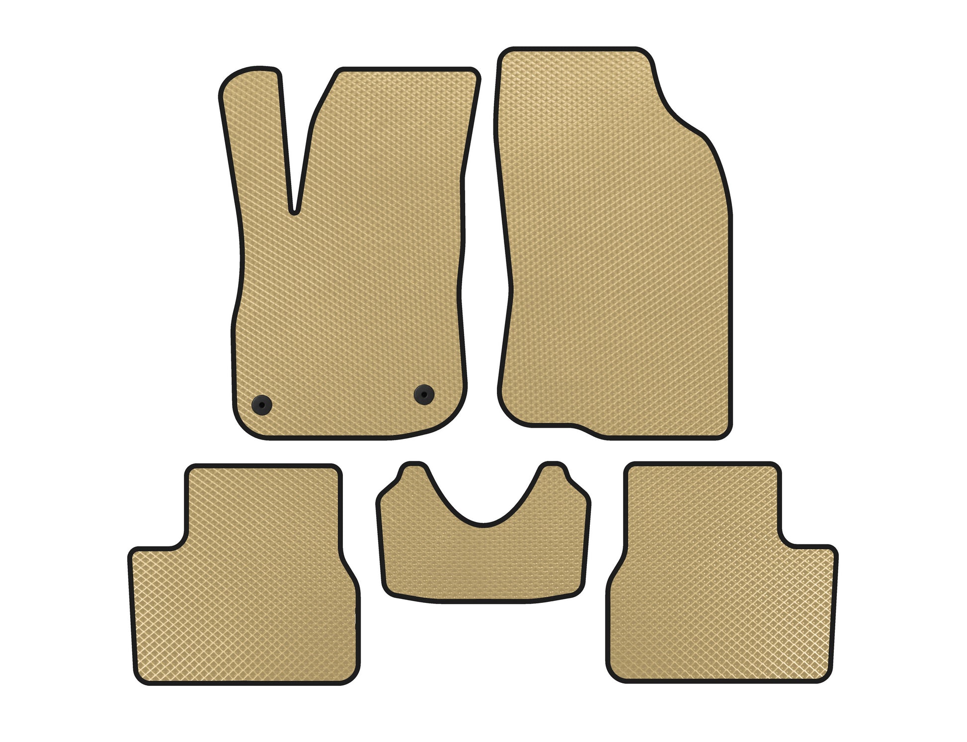 EVA Floor Mats (Beige) for Peugeot 2008 2013-2019 - image 1