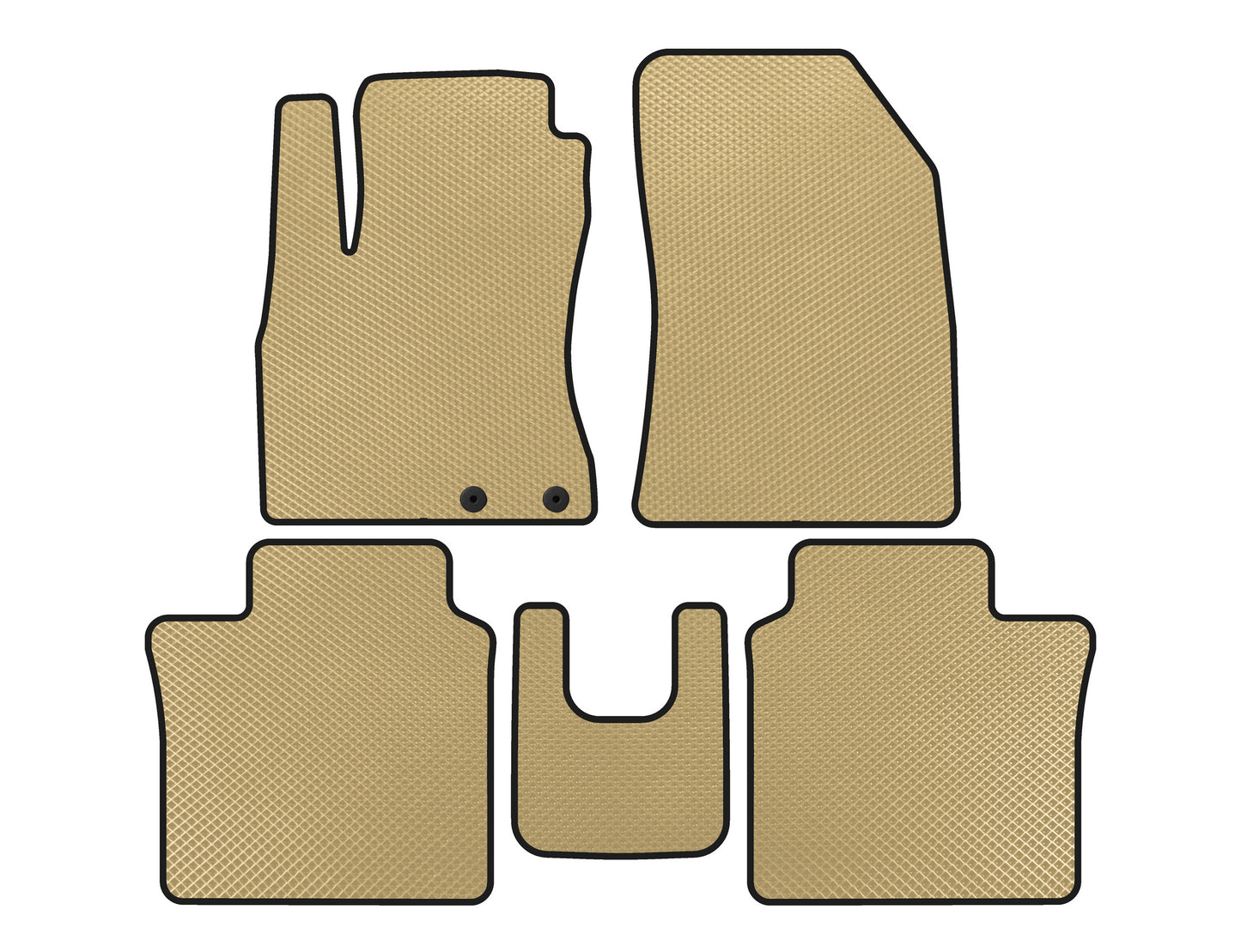 EVA Floor Mats (HB, Beige) for Nissan Note 2012-2020 - image 1