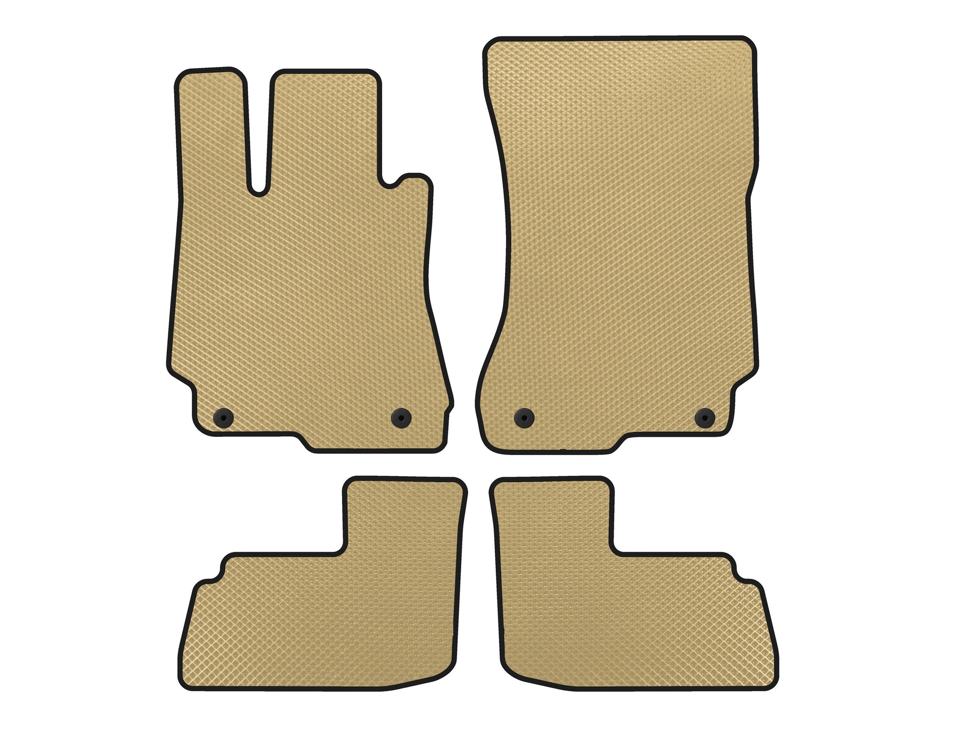 EVA Floor Mats (Beige) for Mercedes CL-class C216 2006-2014 - image 1
