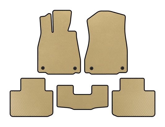 EVA Floor Mats (2WD, Beige) for Lexus IS 2013- - image 1